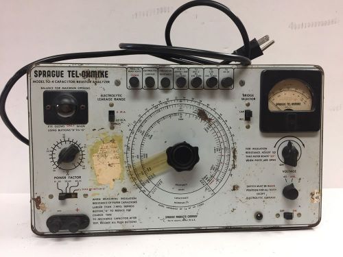 Sprague TO-4 Tel Ohmike Capacitor Analyzer