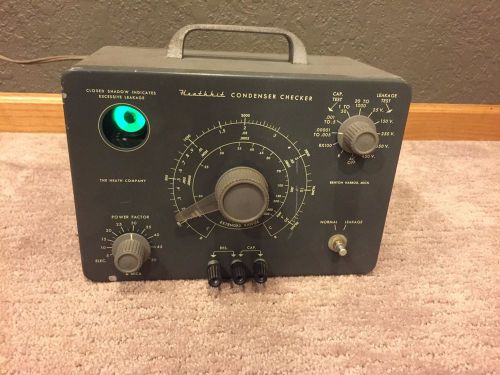 Vintage Heathkit C-3 Capacitor Tester Condenser Checker Magic Eye Tube - Nice!