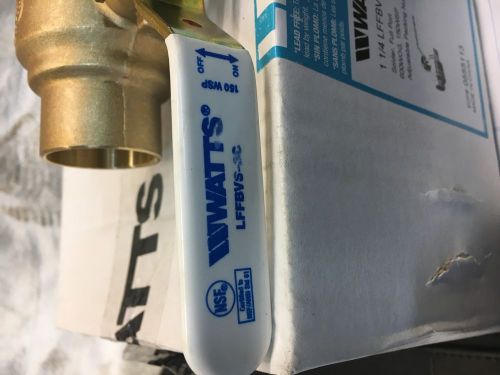 5 Watts Lead Free 1 1/4&#034; Brass ball valves LFFBVS-3C X5