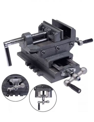 New 4&#034; cross drill press vise x-y clamp machine slide metal milling 2 way hd for sale