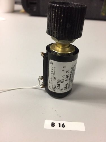 Amphenol Precision Potentiometer .25IL 5K 3% Model# 2151B