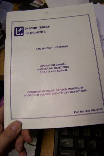 bascom turner om-0100 gas-sentry detector operation manual