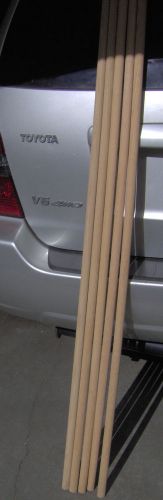 1&#034; X 60&#034; OAK Hardwood DOWELS = 5 pcs