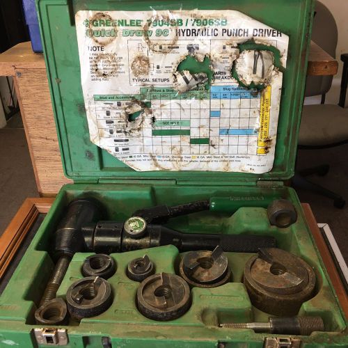 Greenlee 7906SB Quick Draw 90 Hydraulic Punch Driver Kit 1/2&#034; - 2&#034; 7904 #3579