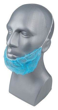 CONDOR 23KX02 Beard Cover, PP, Universal, Blue, PK1000