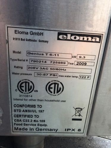 Eloma Genius T 6-11