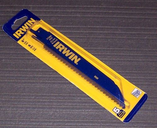 5-pk. Irwin 372606P5 6&#034; 6-TPI Wood Cutting Reciprocating Blades