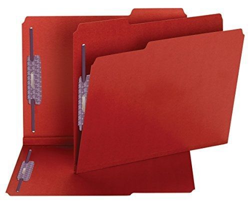 Smead Pressboard Fastener File Folder with SafeSHIELD? Fasteners, 2 Fasteners,