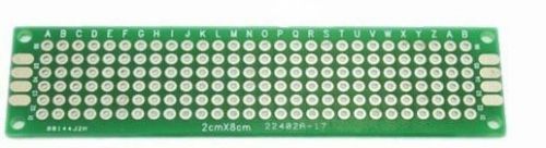 10pcs 2x8 cm Double Side  Prototype Circuit Breadboard PCB Universal Board USA