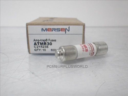 Atmr30 ferraz shawmut mersen fast-acting fuse  600vac 30a class cc (new) for sale