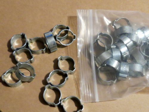 9/16&#034;  20 pc  crimp style hose clamps for sale