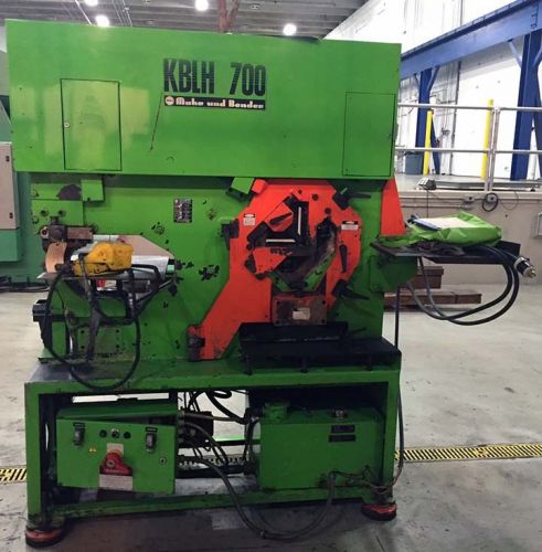 77 Ton Mubea Hydraulic Ironworker Model KBLH 700