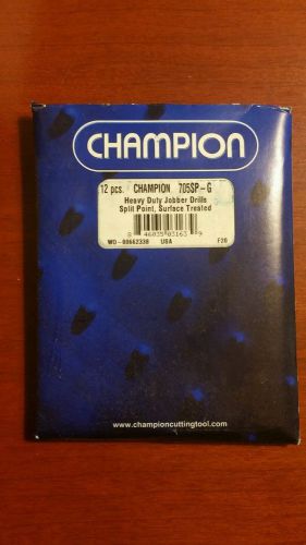 Champion 705SP-G Heavy Duty Jobber Twist Drill, 135 Degree Split Point, 12-pack