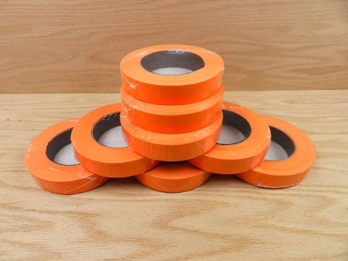 8 PROFESSIONAL GRADE 1&#034; Orange Painters Masking Trim Edge Tape 180&#039; 60 yd roll