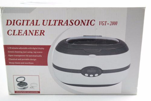 digital ultrasonic jewelry cleaner vgt-2000 gray