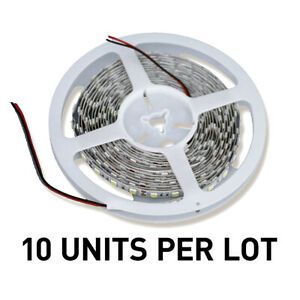[LOT OF 10] NEW EuControls Cool White LED Strips, 12V Indoor, 16&#039;4&#034; Reel