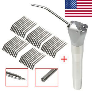 Dental 3 Way Air Water Spray Triple Syringe Handpiece / 50*Nozzles/Tips/Tubes PG