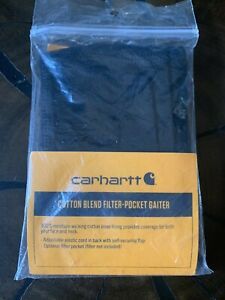 New Carhartt Cotton Blend Filter - Pocket Neck Gaiter - BLACK One Size