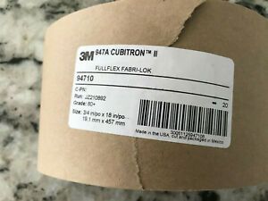 NEW LOT of 50 belts 3M 947A 3/4&#034;x18&#034; 80+ Grit X-Wt Cubitron II File Belt 94710