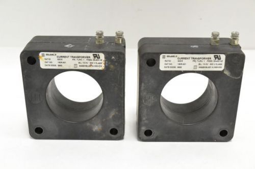 Lot 2 square d 180r-601 current transformer 600:5 ratio 600v 10kv b242182 for sale