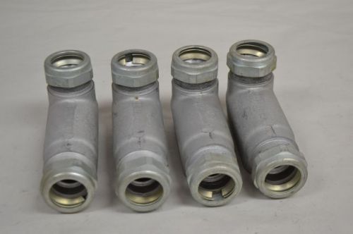 Lot 4 new crouse hinds lb397 condulet conduit body fitting 1in elbow d203733 for sale