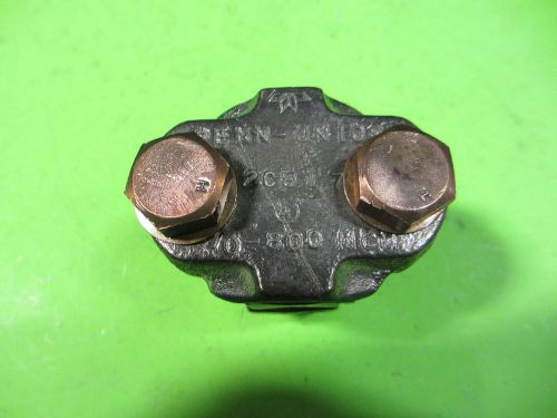 Penn Union Bronze 3/0-800MCM 2-Bolt Connector