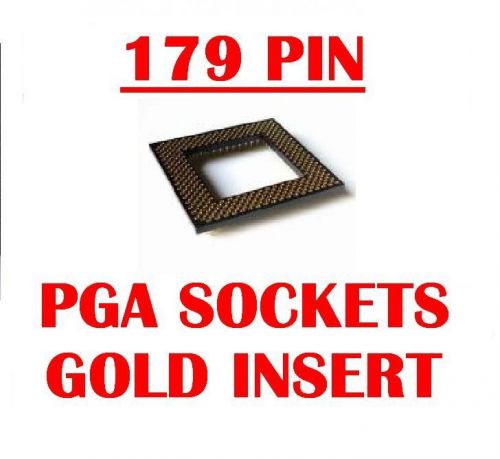 179 pin pga socket hi-rel gold insert new (qty 4) *** new *** for sale