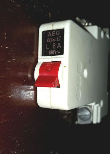 AEG Elfa E7 L 6A 380v circuit breaker 6 Amp tested working