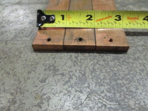 Copper Main Bus Bar 1&#034; X 1/4&#034;X 23 5/8&#034; Cutler Hammer PRL1,2,3,4 3PCS.