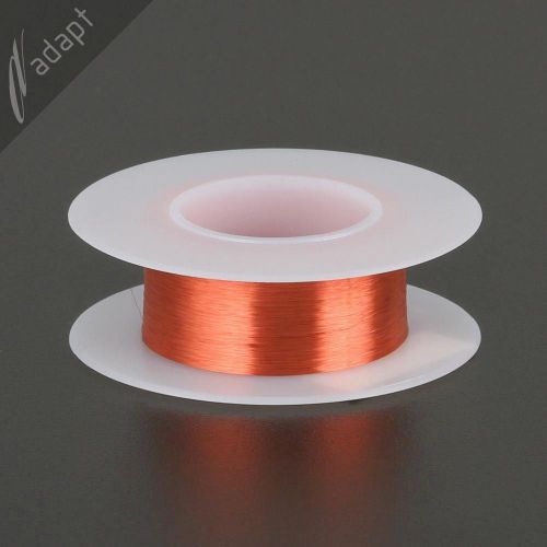 Magnet Wire, Enameled Copper, Red, 42 AWG (gauge), 130C, ~1/16 lb, 3065 ft