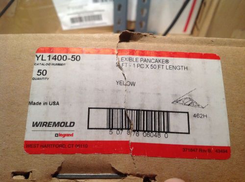 WIREMOLD FLEXIBLE PANCAKE YL1400-50 50&#039; YELLOW 1 PIECE.