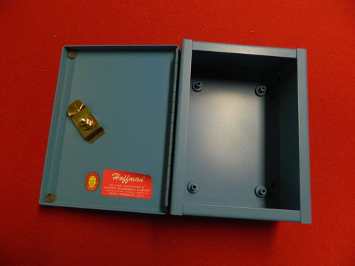 Hoffman 6 x 8 x 3 Blue Steel Enclosure witn A-L12AR Lock Kit