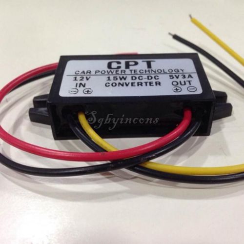 1pcs dc/dc converter regulator 12v to 5v 3a 15w car led display power sy for sale