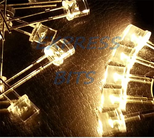 Pre wired flat top 10x warm white leds 5mm 10000mcd ultra bright new led lights for sale