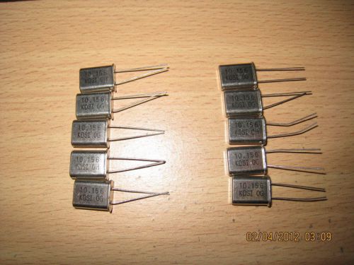 10 X 10.156MHz 10.156 MHz Crystal Oscillator HC-49U NEW KDS Japan