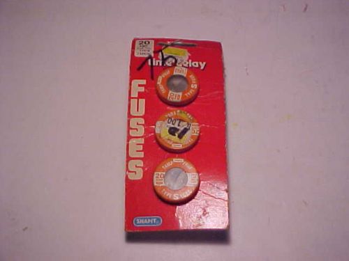 Vintage Snapit time delay Fuses 20A 125V NOS