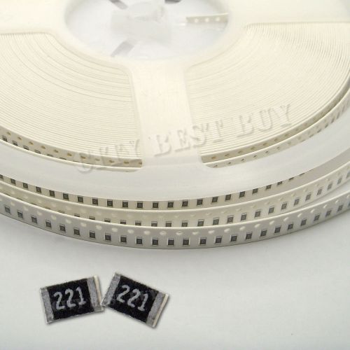 1000 x SMD SMT 0805 Chip Resistors Surface Mount 220R 220ohm 221 +/-5% 1/8W RoHs