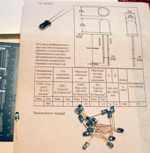 FYL-5012PD  Infrared Photodiodes (Foryard). QTY=100