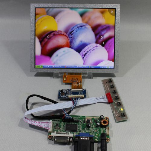 Dvi+vga lcd controller board rt2261+8inch ej080na-04c 1024*768 lcd screen for sale