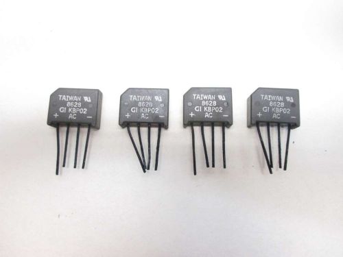 LOT 4 NEW KBP02 200V 2A AMP BRIDGE RECTIFIER D479818