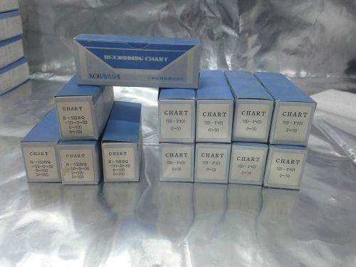 KOBAYASHI CHART 8pcs 100P-PT01 + 5pcs B-100BQ NEW AS-IS