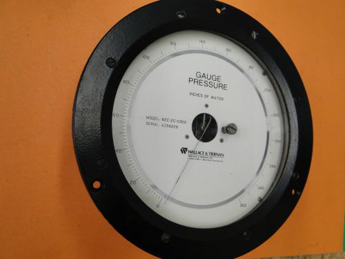 Wallace &amp; Tiernan 60C-2C-0300 Pressure Gauge Inches of Water 300