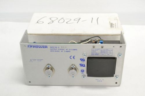 INTERNATIONAL POWER IHCC15-3 47-63HZ POWER SUPPLY 12/15V-DC 3/3.4A AMP B248523