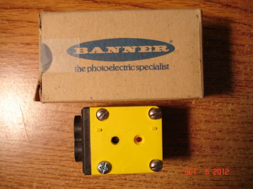 BANNER MAXI-BEAM FIBER OPTIC SENSOR HEAD RSBF PART # 25576