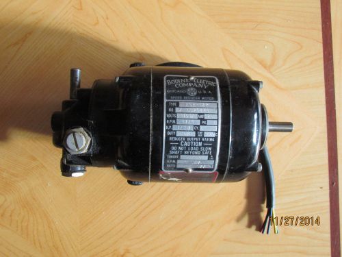 BODINE  GEAR MOTOR NSH-12R 115DC 1725 RPM HP1/70 RATIO 36:1