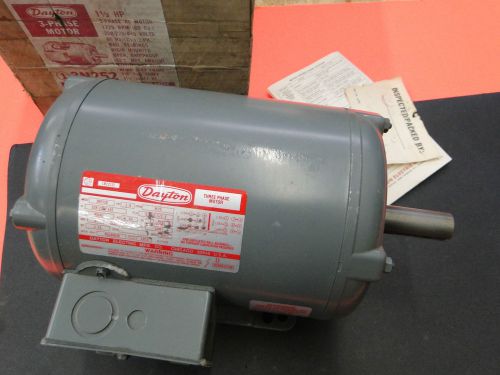 Dayton1.5HP AC Motor 3N252D 3 Phase 1725 RPM