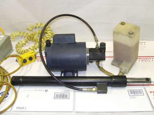 LEESON C6C17NZ35A 1.5 HP MOTOR HYDRAULIC PUMP CYLINDER RESERVOIR CONTROL SWITCH