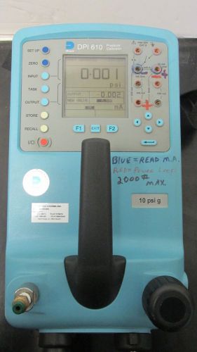 Druck DPI 610 Pressure Calibrator with current calibration &amp; certificates BR