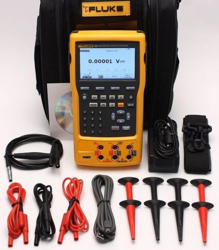 NEW Fluke 753 Documenting Process Calibrator w/Case &amp; Many Attachments, Access.