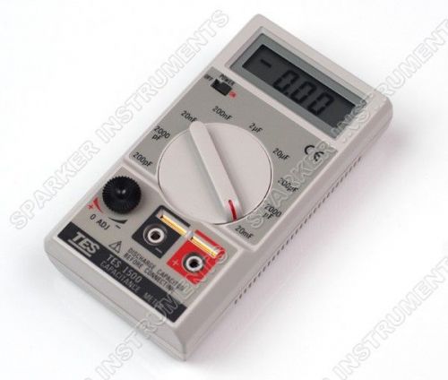 Capacitance Tester Meter up to 20mF 20000uF,TES-1500